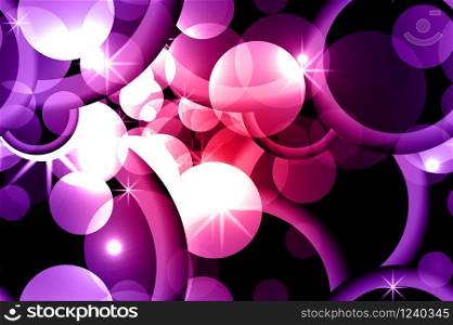 Seamless abstract texture with circles, sparks, rings on a dark background.. Seamless abstract texture with circles, sparks, rings on a dark