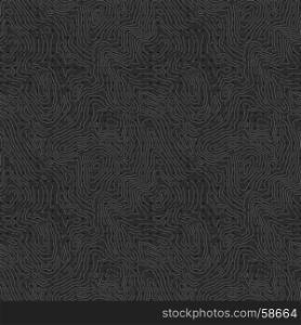 Seamless abstract topographic map pattern with grid. Vector seamless background.