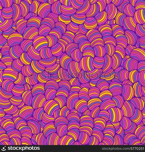 Seamless abstract wave hand-drawn pattern.