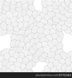 Seamless abstract wave hand-drawn pattern.