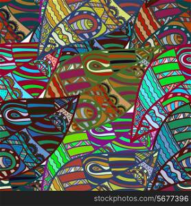 Seamless African ethnic colorful pattern. Vector illustration.