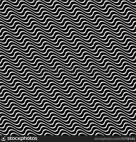 Seamless angular wavy pattern background design Vector Image