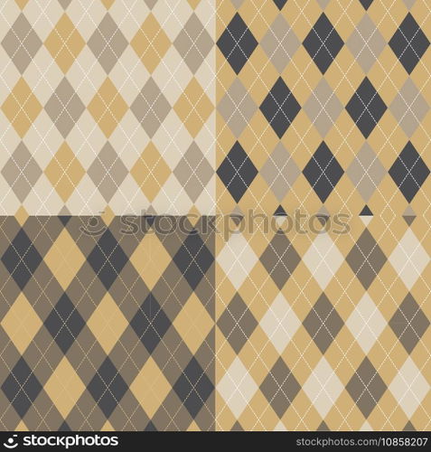 Seamless argyle pattern vector image