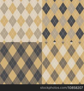 Seamless argyle pattern vector image