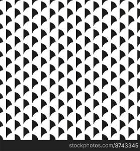 Seamless Art Deco scallop or leaf pattern background