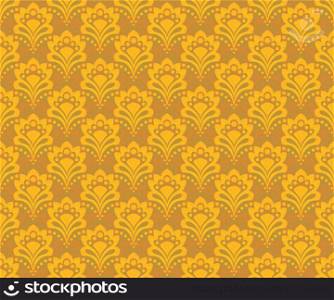 Seamless background - abstract gold flowers