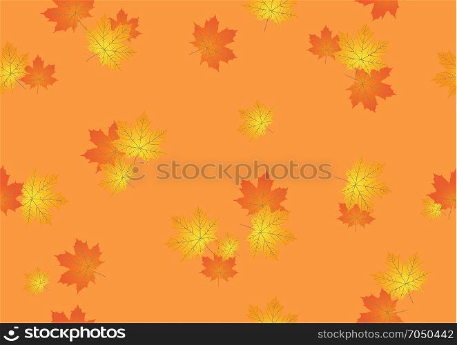 seamless background from autumn maple leaves. seamless background from autumn maple leaves vector