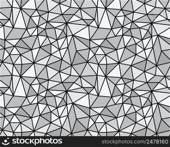Seamless Background from network triangular cells. Irregular Mosaic backdrop.