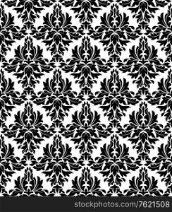 Seamless background in retro damask style for wrapping paper design