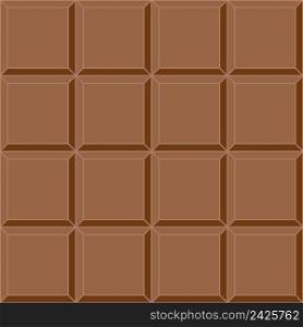 seamless background milk chocolate tile, vector seamless delicious mouth watering chocolate bar background