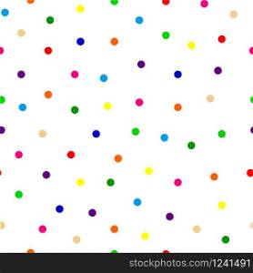 seamless background of multicolored confetti round