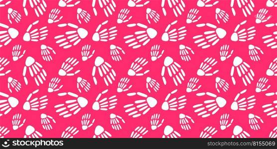  seamless background of Skeleton hands. Bones pattern. Design for Halloween and day of the Dead. Vector illustration.  seamless pattern of Skeleton hands.Vector 