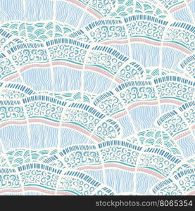 Seamless background pattern in retro style. Vector illustration.