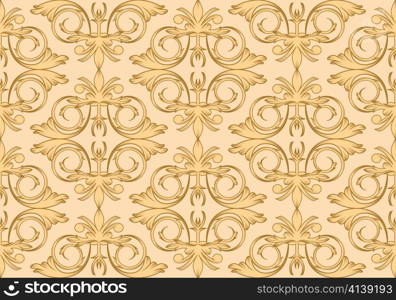 seamless background with beautiful floral baroque style