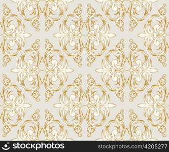 seamless background with beautiful floral baroque style