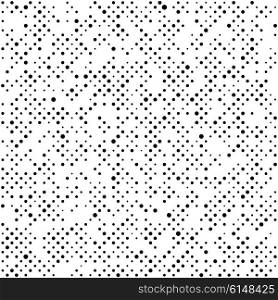seamless background with black dots. Vector retro seamless background with black dots