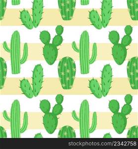Seamless background with cacti. Various cacti on the sand. Succulents in a scattered, repeating pattern. Desert Evergreens. Vector.. Seamless background with cacti. Various cacti on the sand. Succulents in a scattered, repeating pattern. Desert Evergreens.Vector.