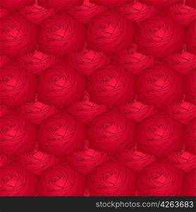 Seamless background with flower roses. Could be used as seamless wallpaper, textile, wrapping paper or background