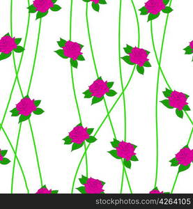 Seamless background with flower roses. Could be used as seamless wallpaper, textile, wrapping paper or background