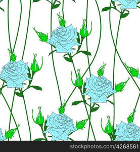 Seamless background with flower roses. Could be used as seamless wallpaper, textile, wrapping paper or background