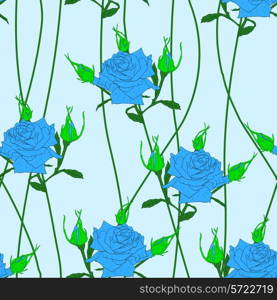 Seamless background with flower roses. Could be used as seamless wallpaper, textile, wrapping paper or background&#xA;