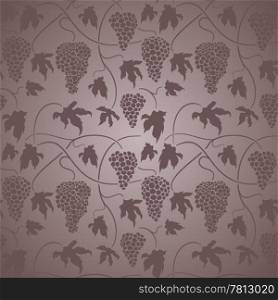 Seamless background with grapes
