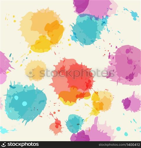 Seamless background with imitation watercolor stains. Vector illustration.. Seamless background with imitation watercolor stains.