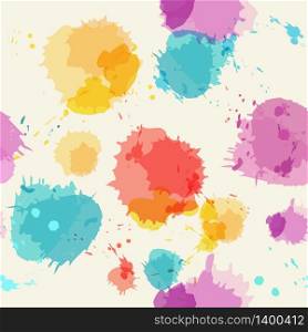 Seamless background with imitation watercolor stains. Vector illustration.. Seamless background with imitation watercolor stains.