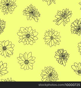 Seamless background with sketch flower or background.. Seamless background with sketch flower or background