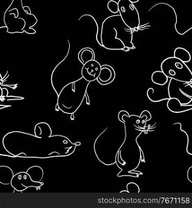 Seamless background with sketch mouse paper or background.. Seamless background with sketch mouse paper or background