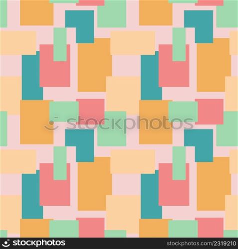 Seamless background with squares and rectangles. Background for design, fabric, paper, wallpaper, showcase. Vector illustration.. Background for design, fabric, paper, wallpaper, showcase.