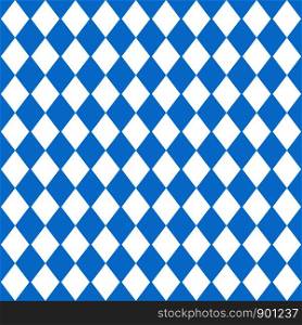 Seamless Bavarian rhombic pattern. Ideal for textiles, packaging, paper printing, simple backgrounds and textures.