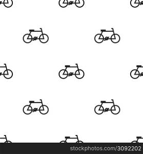 Seamless bicycle pattern on a white background. Seamless bicycle pattern