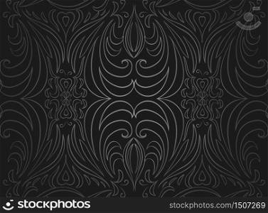 Seamless black and gray vintage texture. Vector Pattern for design of curtains, wallpaper and your creativity. Seamless black and gray vintage texture.