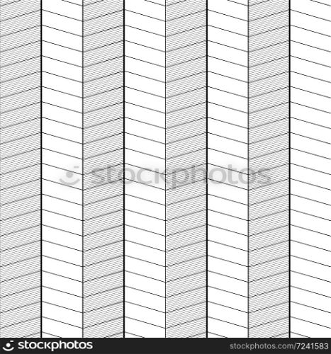Seamless black and white herringbone texture. Vector background for greeting cards, wrapping paper and your creativity. Seamless black and white herringbone texture.