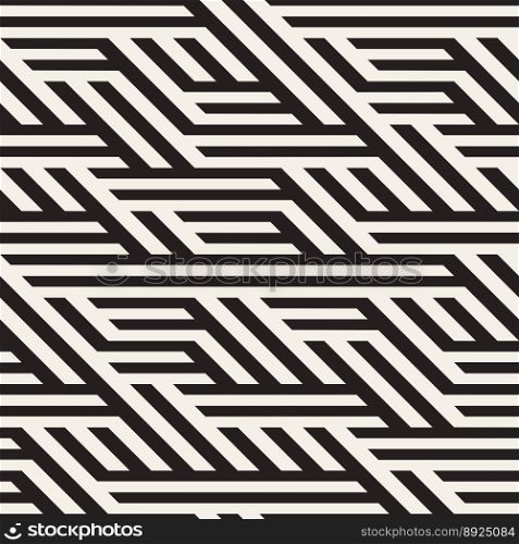 Seamless black and white horizontal vector image