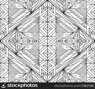 Seamless black and white tribal texture. Vector background for scrapbooking, design websites, postcards, and your design. Seamless black and white tribal texture. Vector background for s