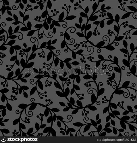 Seamless black velvet pattern