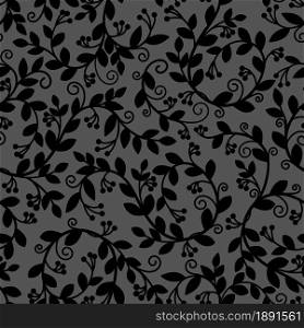 Seamless black velvet pattern