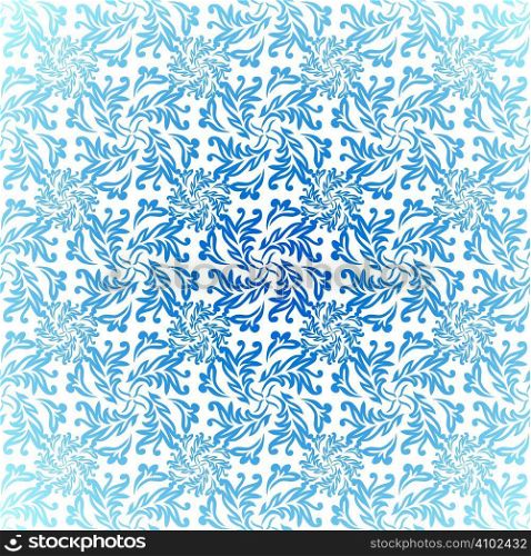 Seamless blue and white background repeating wallpaper