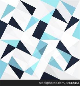 Seamless blue triangles abstract background