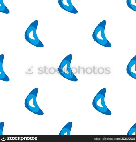 Seamless boomerang pattern on a white background. Seamless boomerang pattern