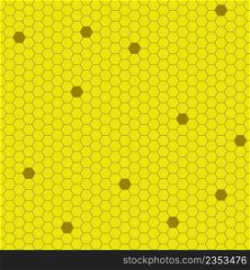 Seamless bright pattern with honeycombs. Propolis and honey background. Template with cells of honeycombs for fabric, paper and design vector illustration