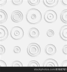 Seamless Bubble Pattern. Vector Soft Background. Regular White Texture. Seamless Bubble Pattern