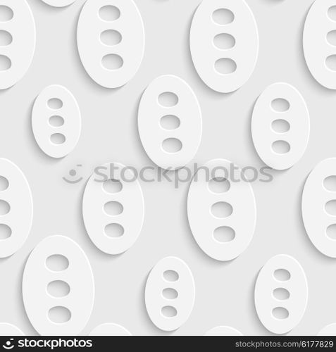 Seamless Bubble Pattern. Vector Soft Background. Regular White Texture. Seamless Bubble Pattern