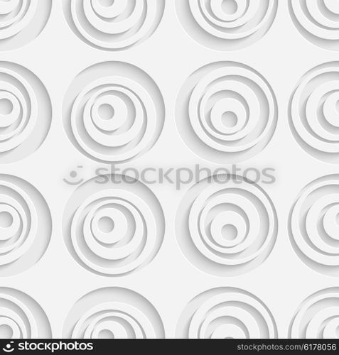 Seamless Bubble Pattern. Vector Soft Background. Regular White Texture. Seamless Bubble Pattern