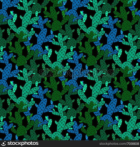 Seamless cactus pattern vector illustration. Textile vector design. Seamless cactus pattern vector illustration. Textile vector design.