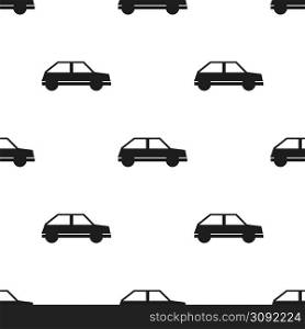 Seamless car pattern on a white background. Seamless car pattern