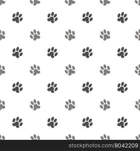 Seamless Cat Animal Paw Pattern. Print of Paw Background. Seamless Cat Animal Paw Pattern