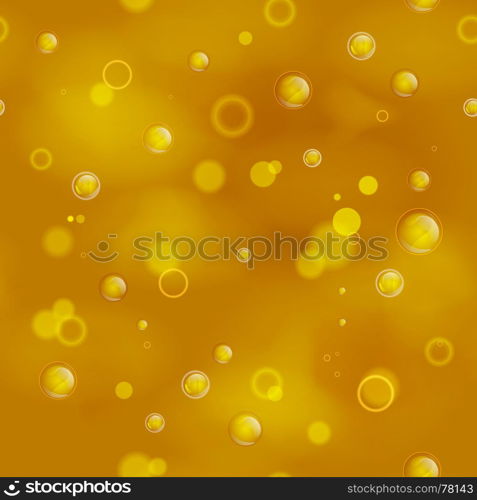 Seamless Champagne Bubbles Background. Illustration of a seamless champagne or beer beverage wallpaper background for parties and happy new year message